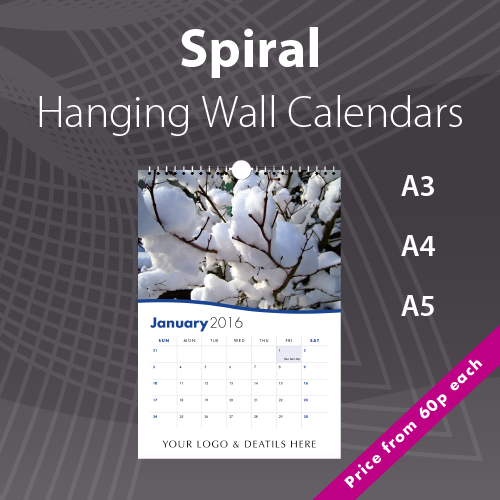 2021 Spiral Photo Calendar Printing